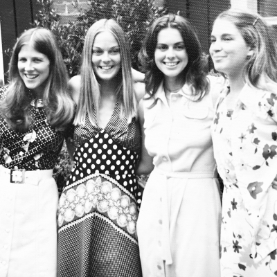 Group of 4 women at UVA 1970